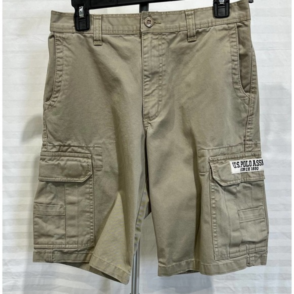 U.S. Polo Assn. Heritage Khaki Cargo Shorts in‎ Women's Size 16